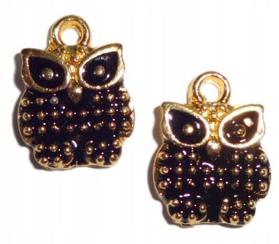 Zawieszka Charms Emaliowana Sowa Zawieszki 2 Szt