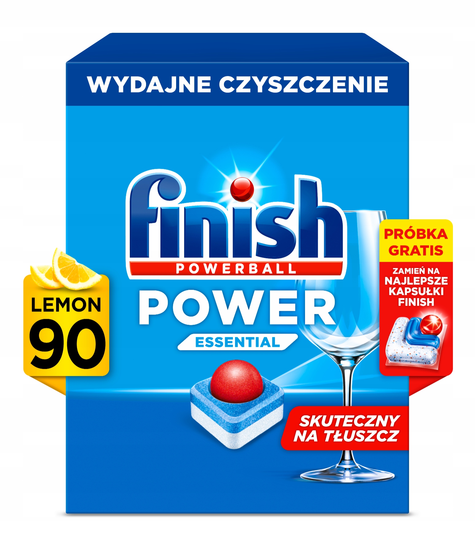 Levně Finish Tablety do myčky Power Essential Lemon 90 kusů Lemon Citron