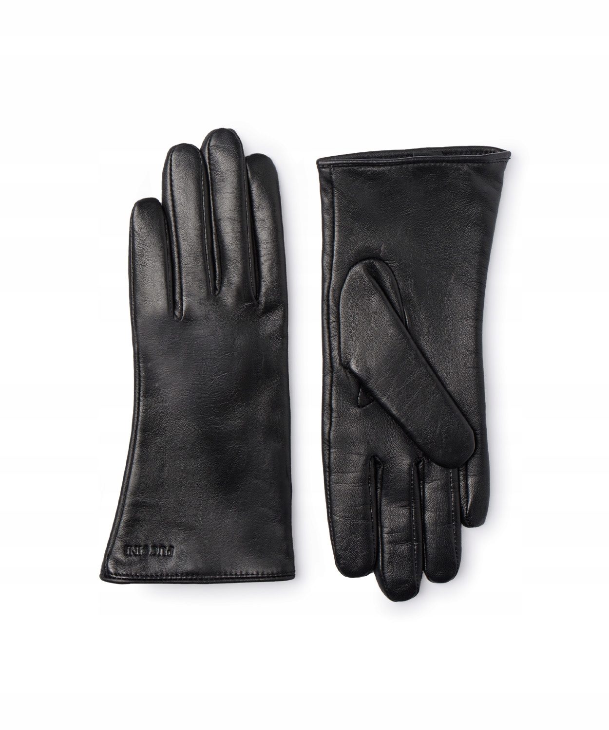 Elegantní Dámské Kožené Rukavice Velikost 8 Černé Hladké Puccini Měkké Č.1