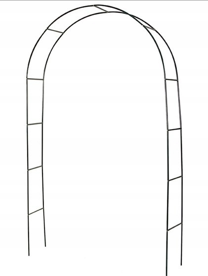 Pergola Ogrodowa Łuk do Róż Pnącz Kwiaty Metalowa Podpora do Kwiatów Stojak Styl ogród wiejski