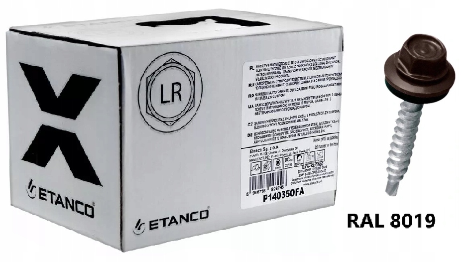 

Wkręty Farmery Etanco brązowe 8019-4,8x50mm 100szt