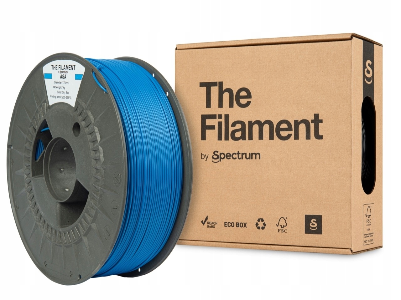 The Filament ASA 1kg 1,75mm Niebieski Sky Blue