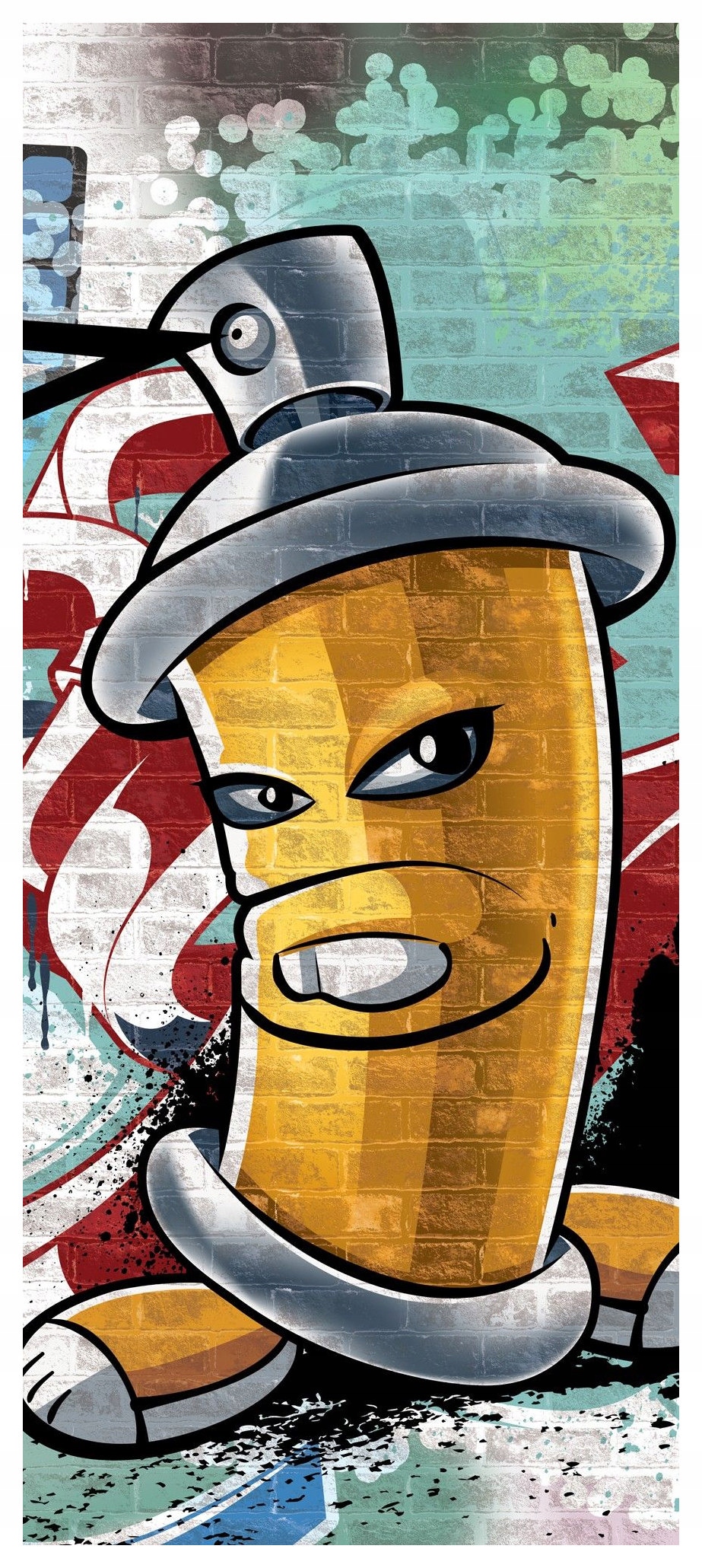 Vliesová fototapeta Graffiti Art Murale Městské 91x211 lepidlo