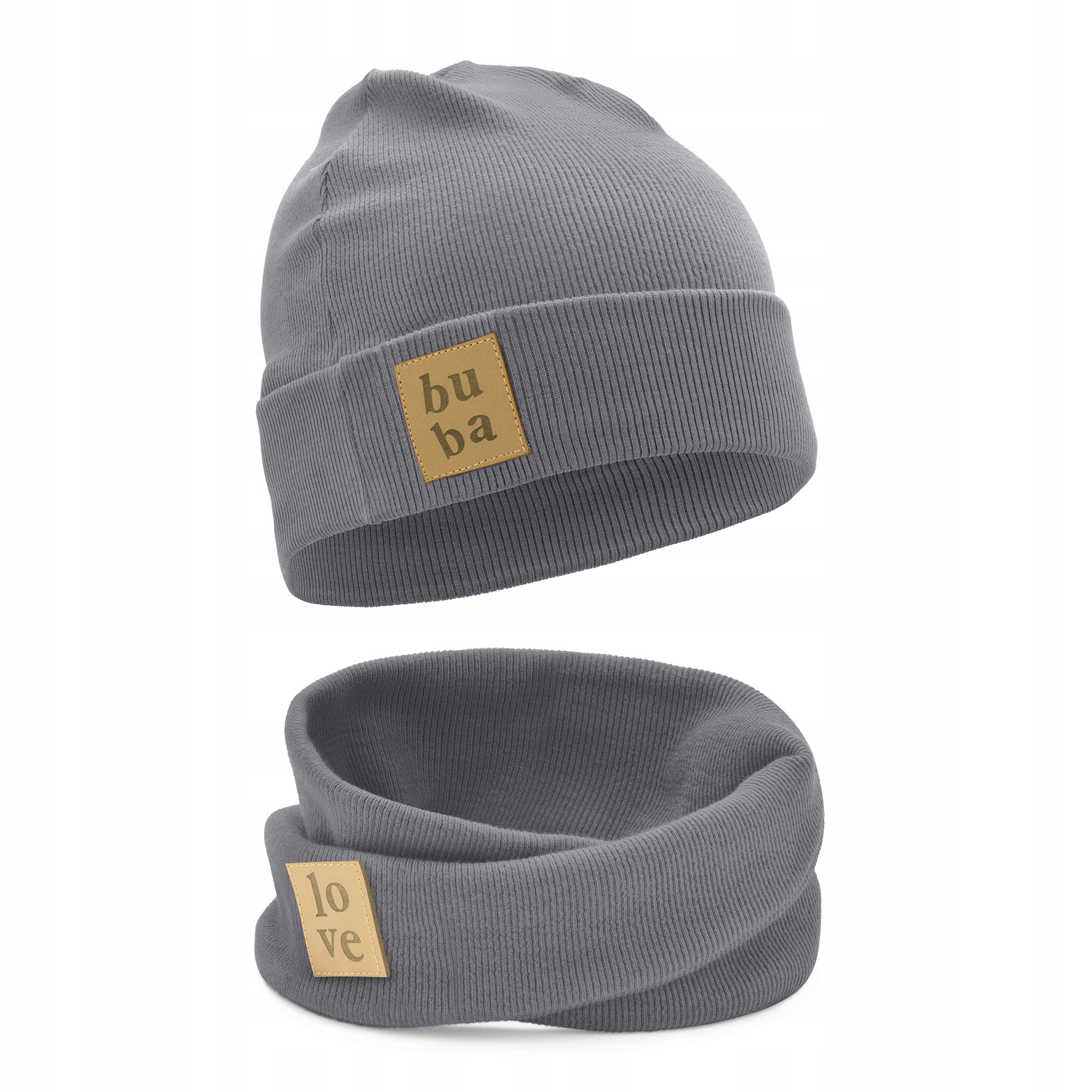 

Czapka dziecięca z kominem wiosna jesień antracyt