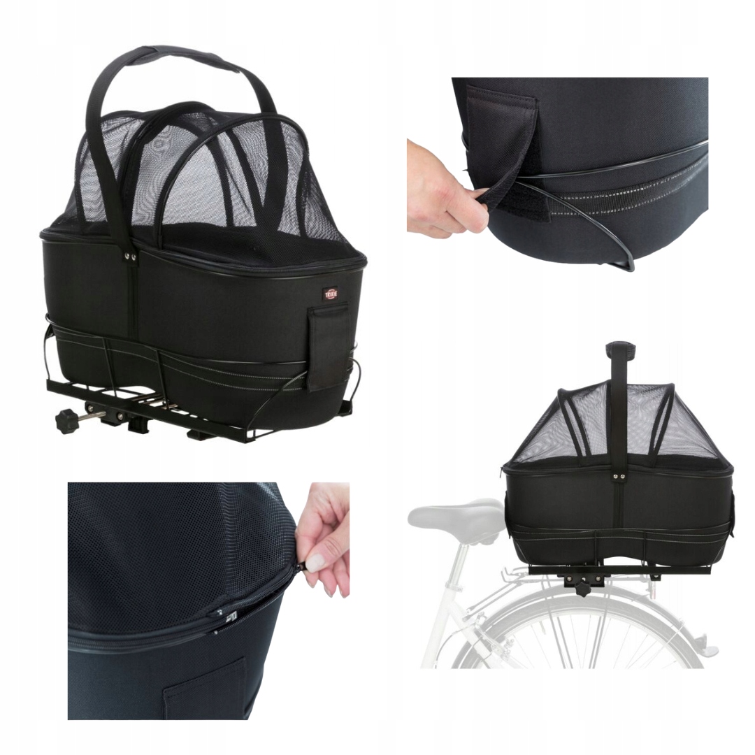 Trixie Transporter rowerowy dla psa kota długi bagażnik 29 × 49 × 60 cm
