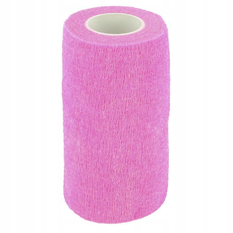 Bandaż samoprzylepny Jumptec Flex-Wrap elastyczny kohezyjny różowy