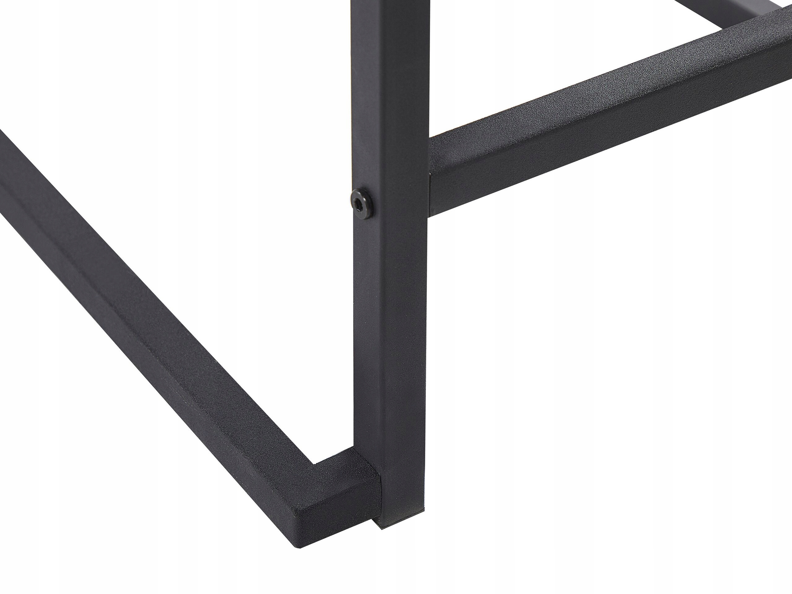 Zestaw do jadalni stół i 4 krzesła brązowy Wysokość stołu 76 cm