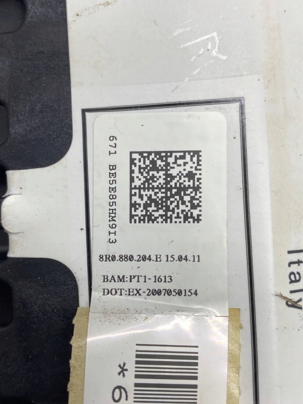 AUDI Q5 8R Airbag Passegers Console 8R0880204E