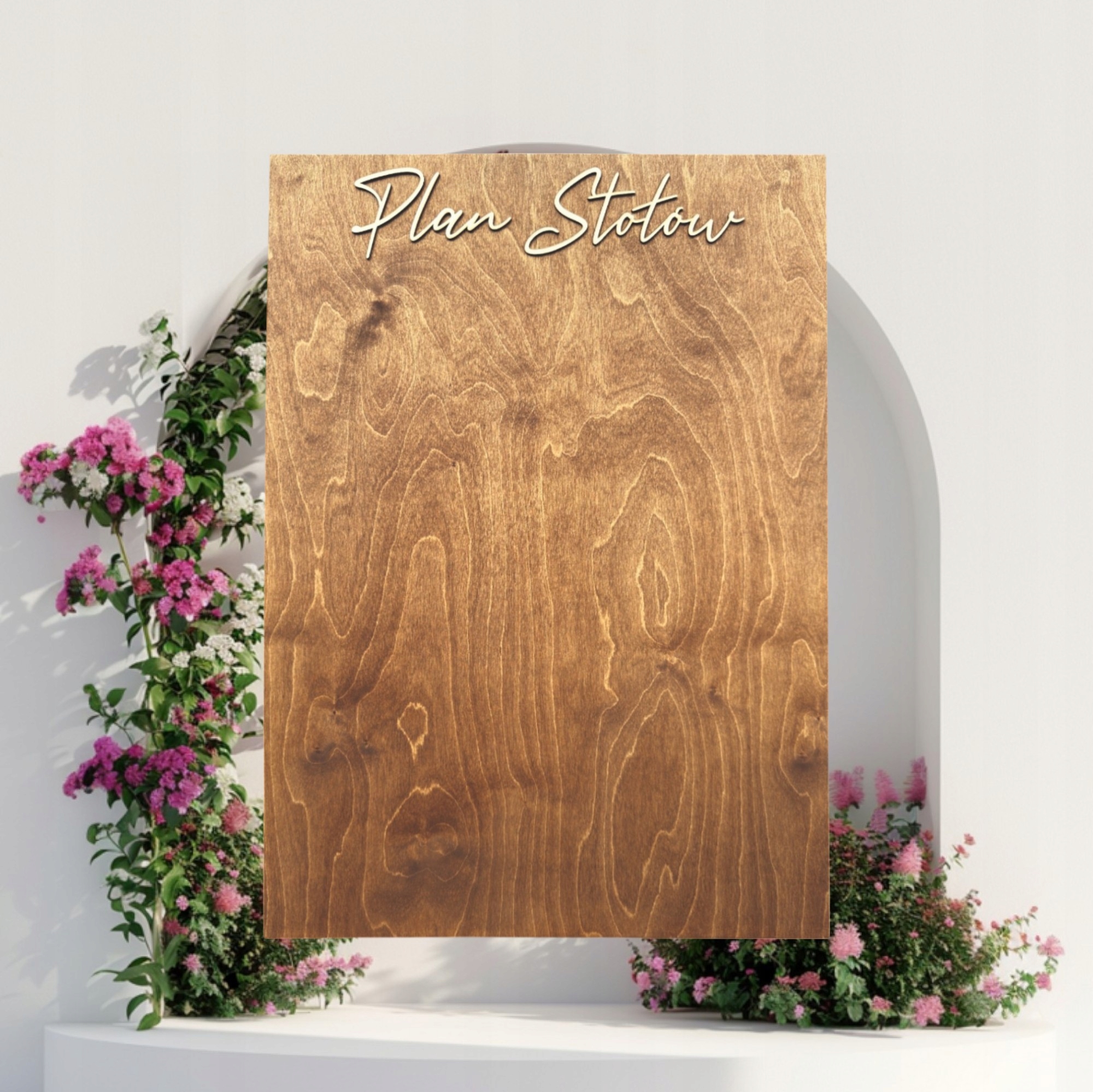 Tablica Plan Stołów Elegance na Wesele Boho Rustykalne