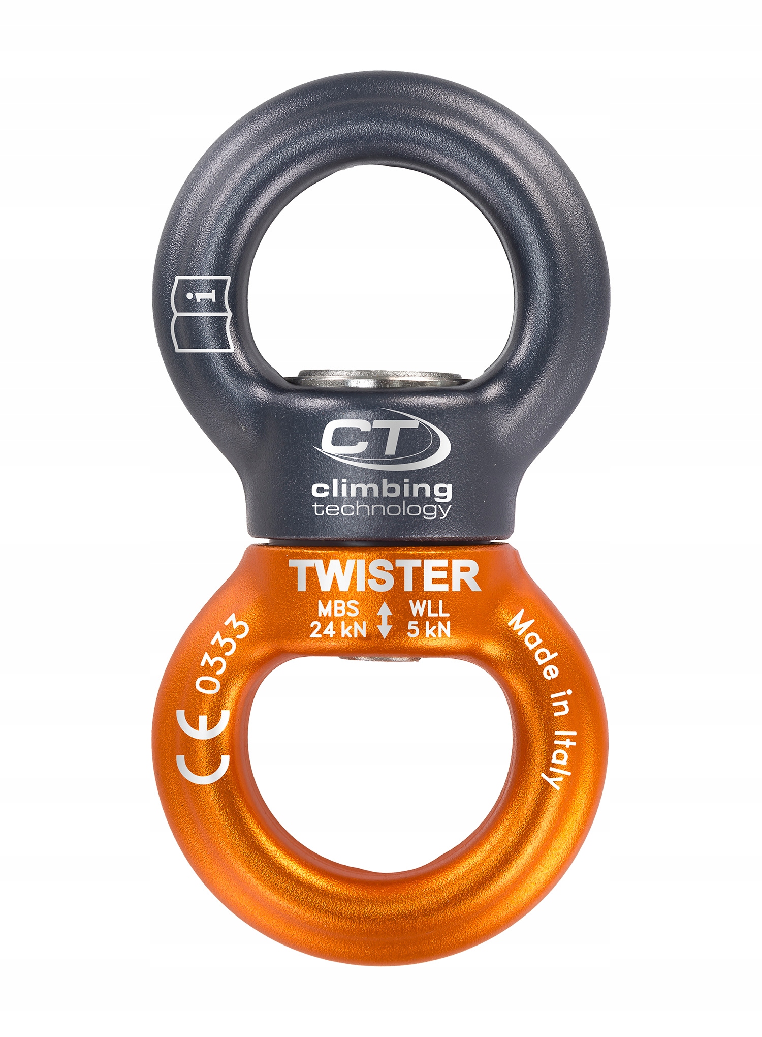 Krętlik Climbing Technology Twister grey/red