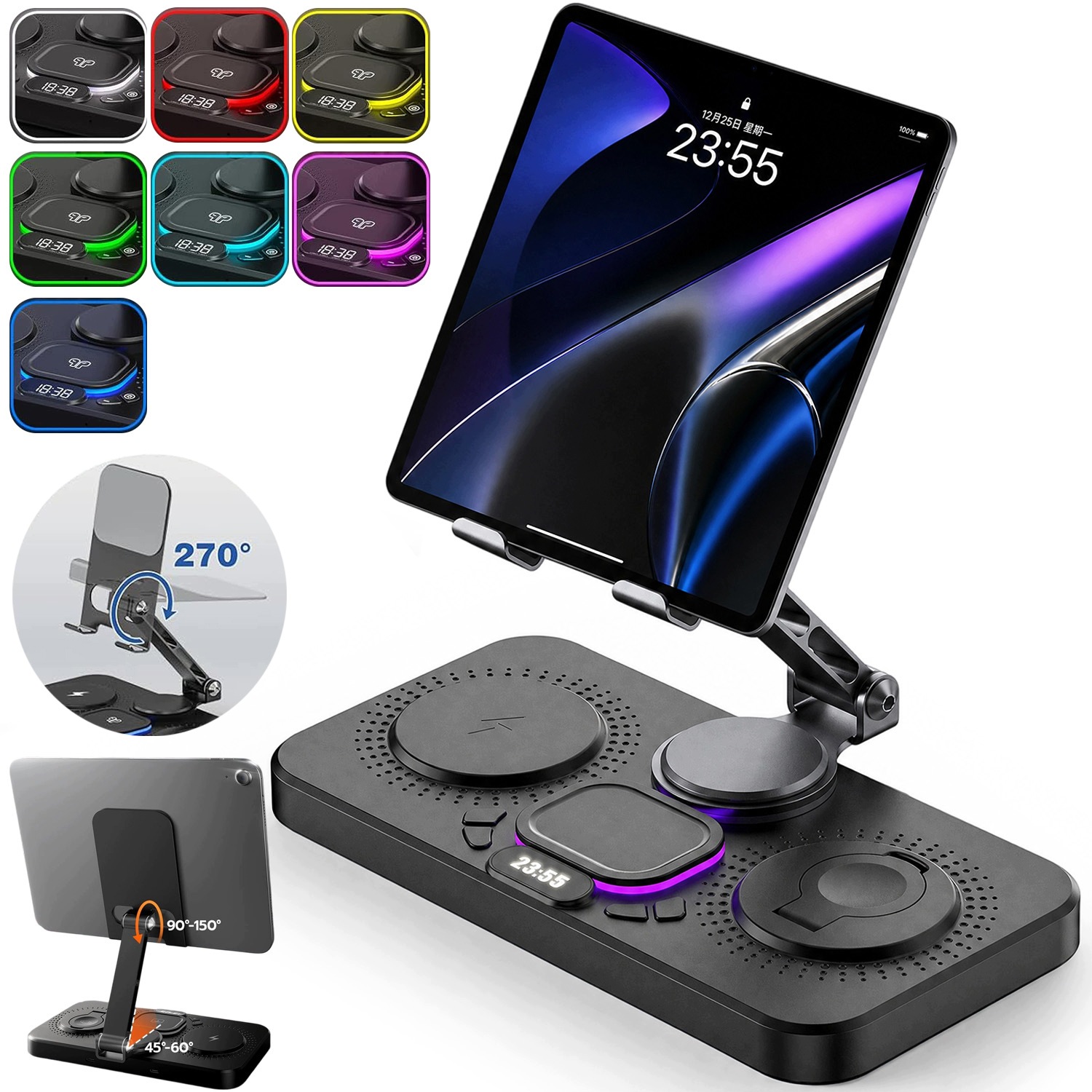 Síťová Indukční Bezdrátová Nabíječka, Rychlá Magnetická Stanice 6 V 1