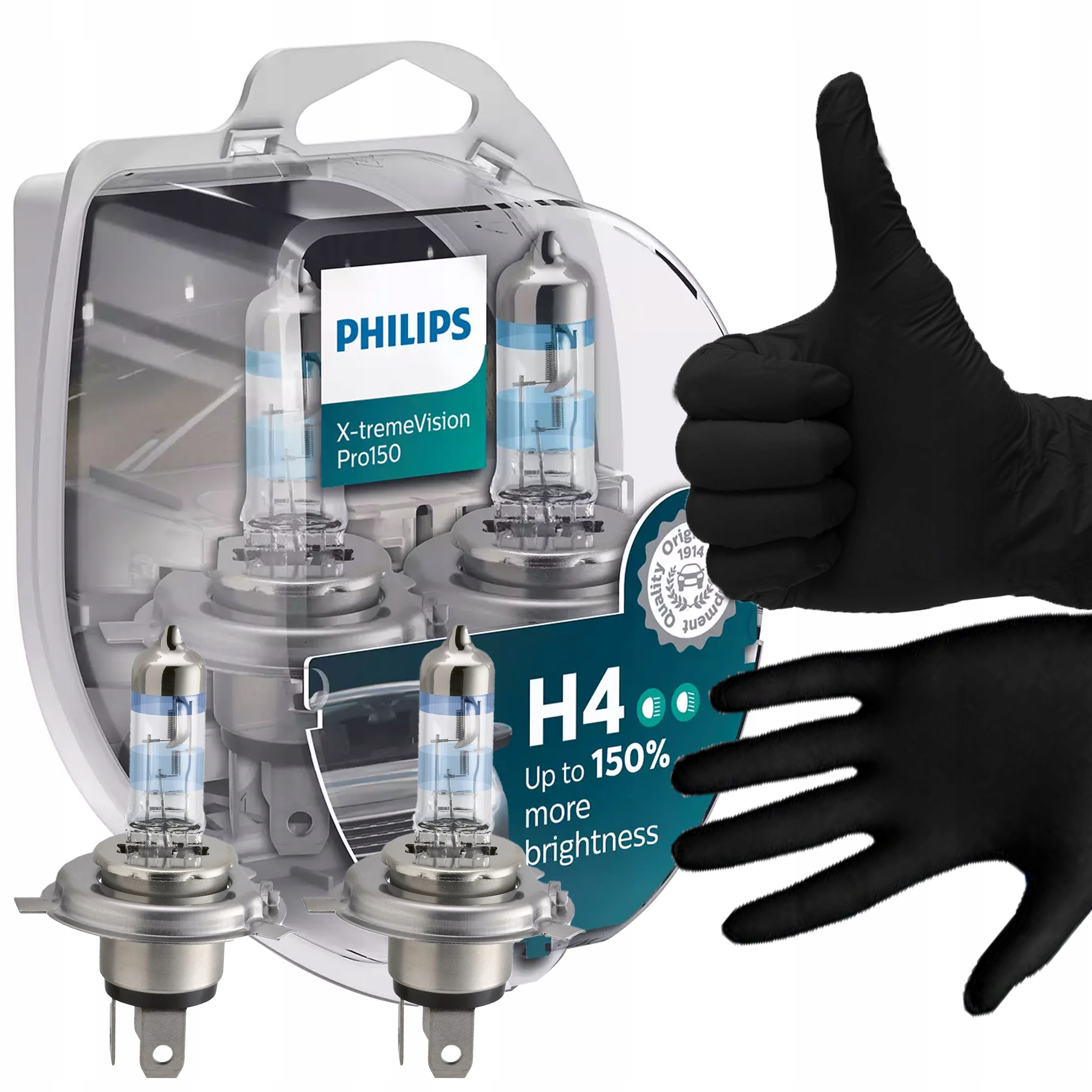 

Philips Żarówki H4 X-treme Vision PRO150 +150%