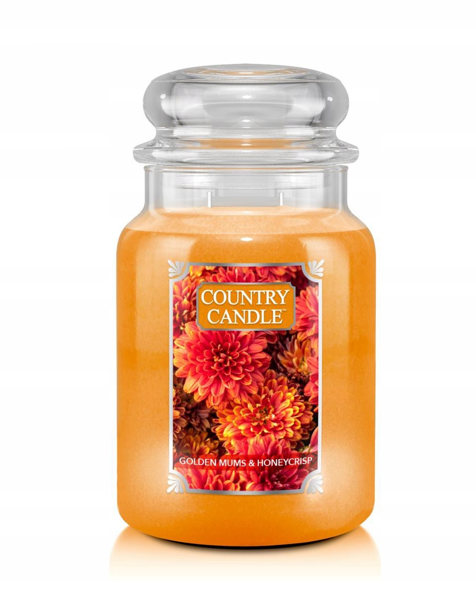 Velká svíčka Golden Mums & Honeycrisp Country Candle