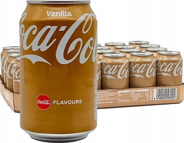 Levně Coca Cola Vanillia Vanilkový sycený nápoj plechovka svařák 24 x 330 ml