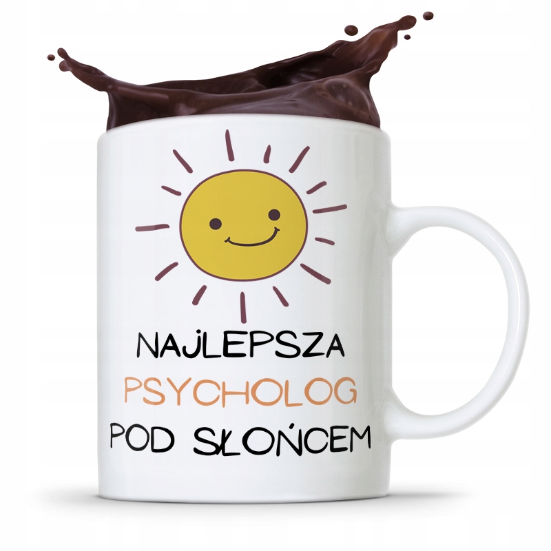 DLA PSYCHOLOGA PSYCHIATRY PSYCHOTERAPEUTY KUBEK z Nadrukiem ze Zdjęciem