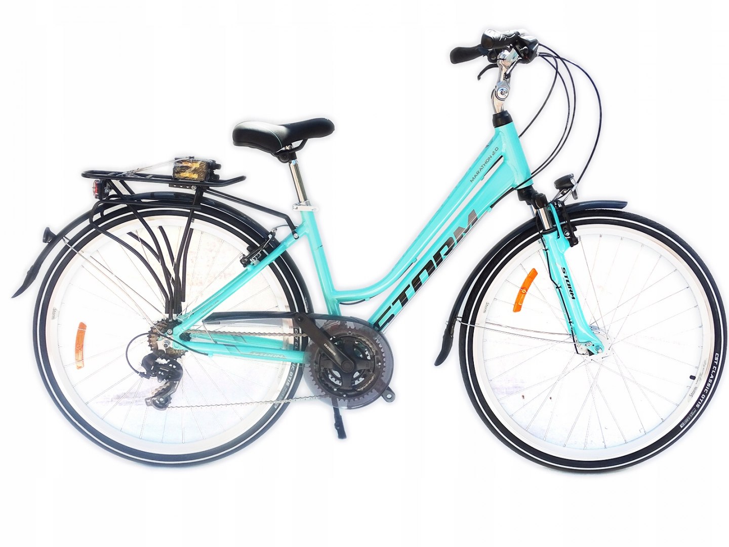 Rower Storm Marathon 2.0 Damski Rama 17'' Trekking Turkusowy
