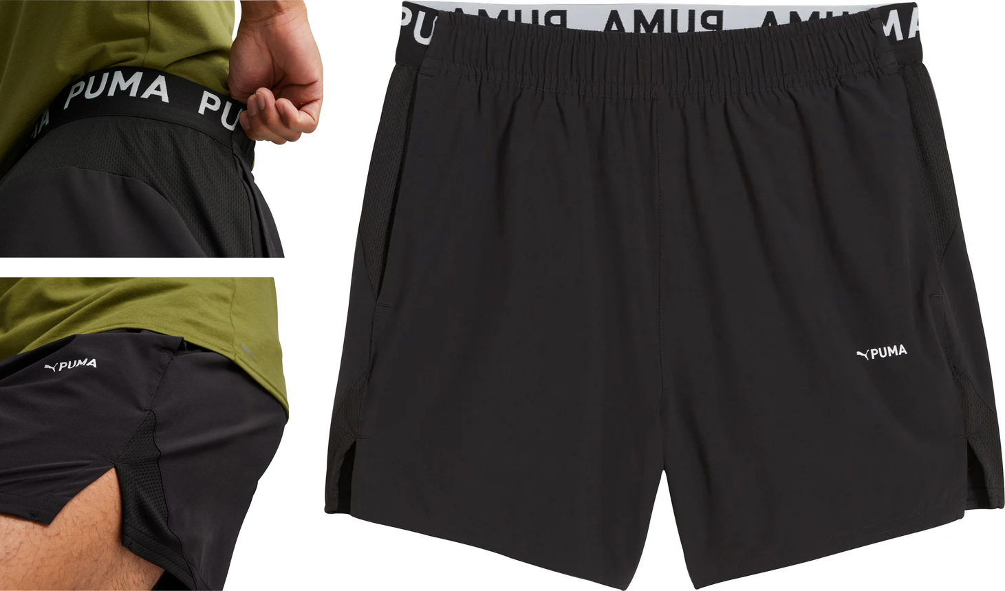 Puma Krótkie Spodenki Męskie Na Siłownię Treningowe Cienkie Termo M