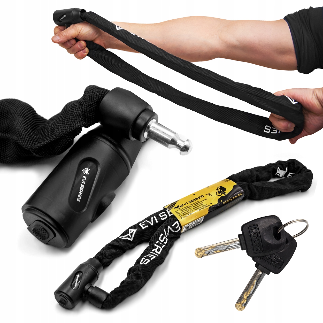 

Zapięcie rowerowe łańcuch Evi Bike rower 1200/8V