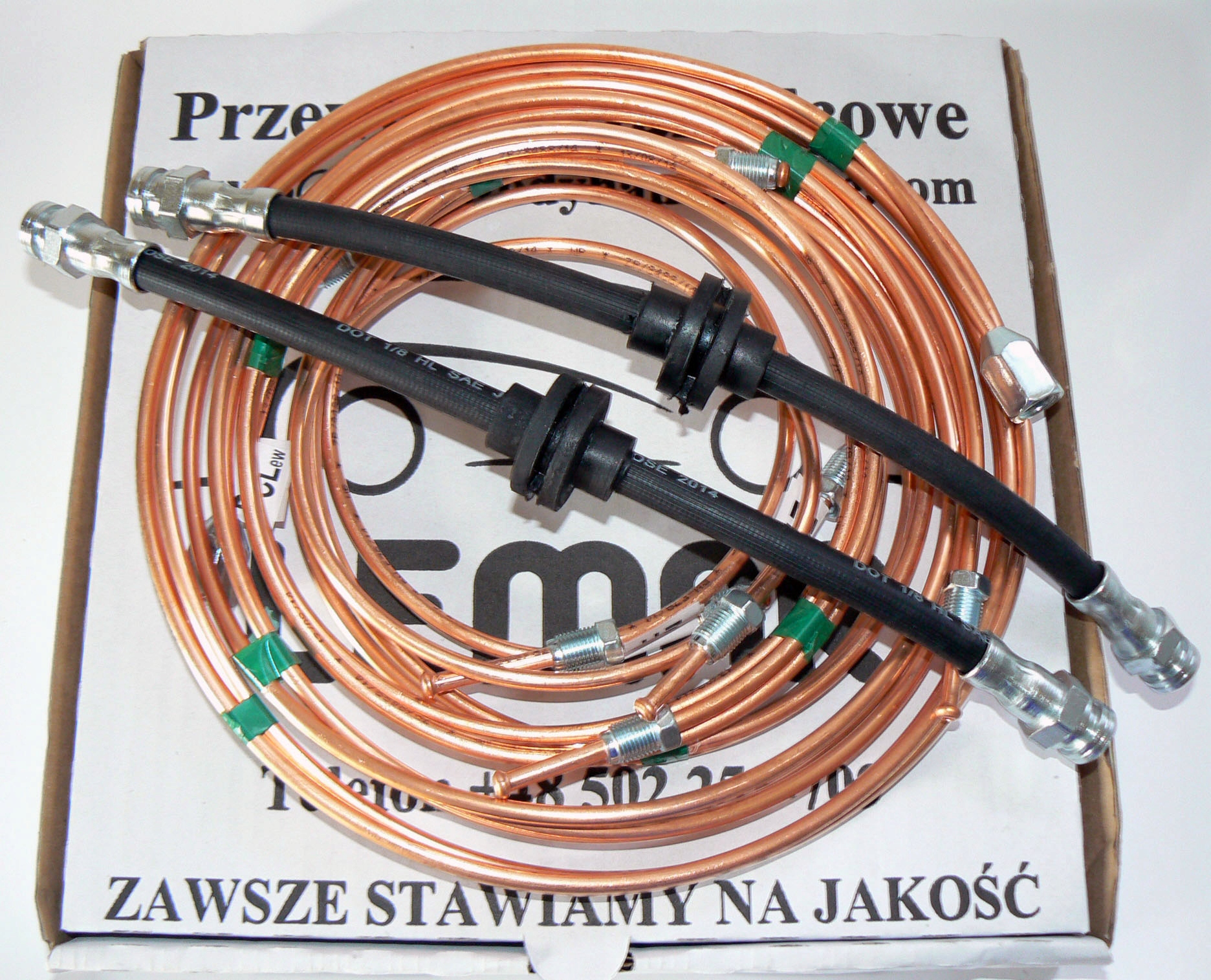 Fiat Seicento Cq Cinqecento Brzdové hadice komplet Mini na zadní elast 722/6