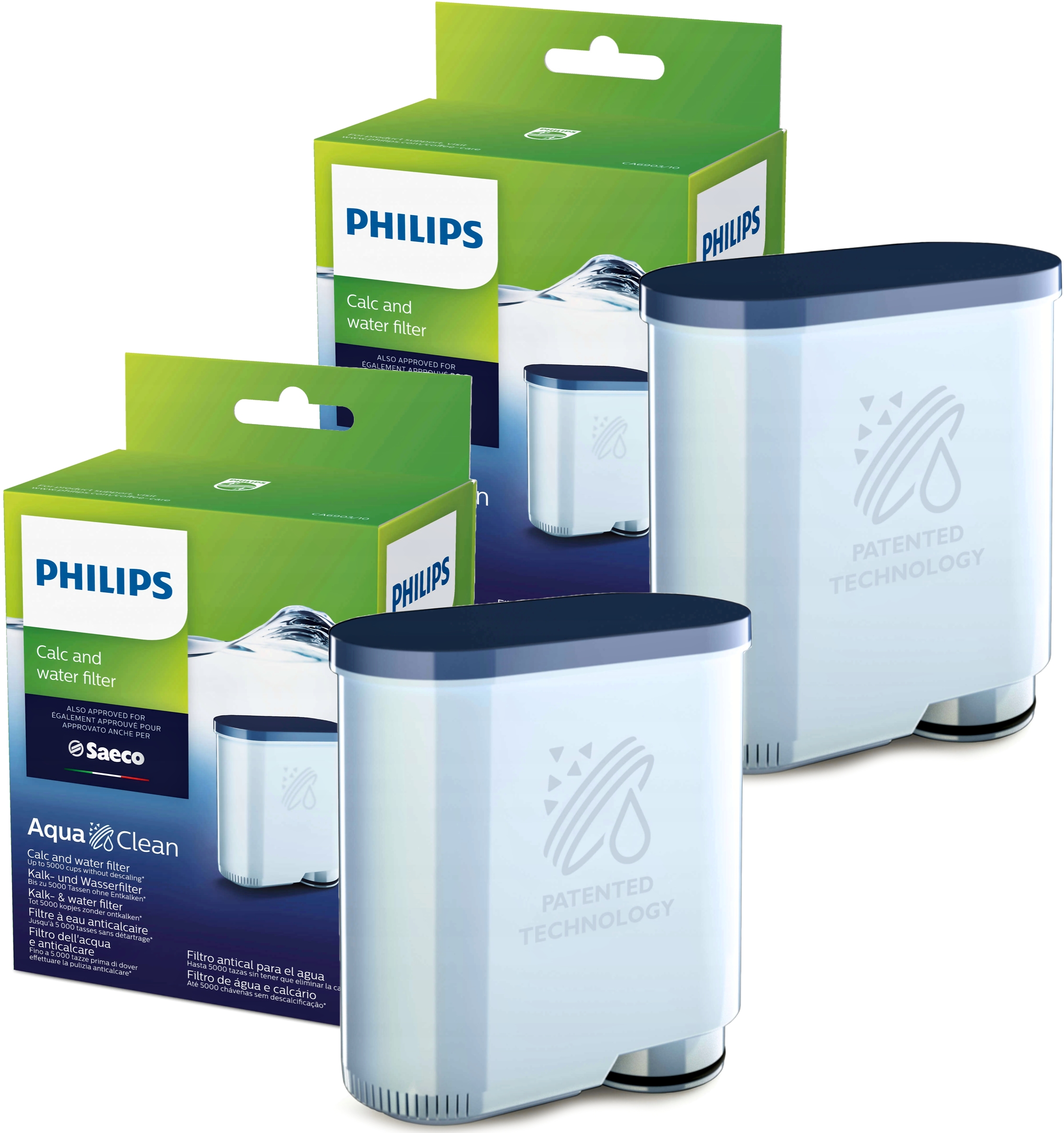 2x FILTR WODY DO EKSPRESU SAECO AQUA CLEAN CA6903