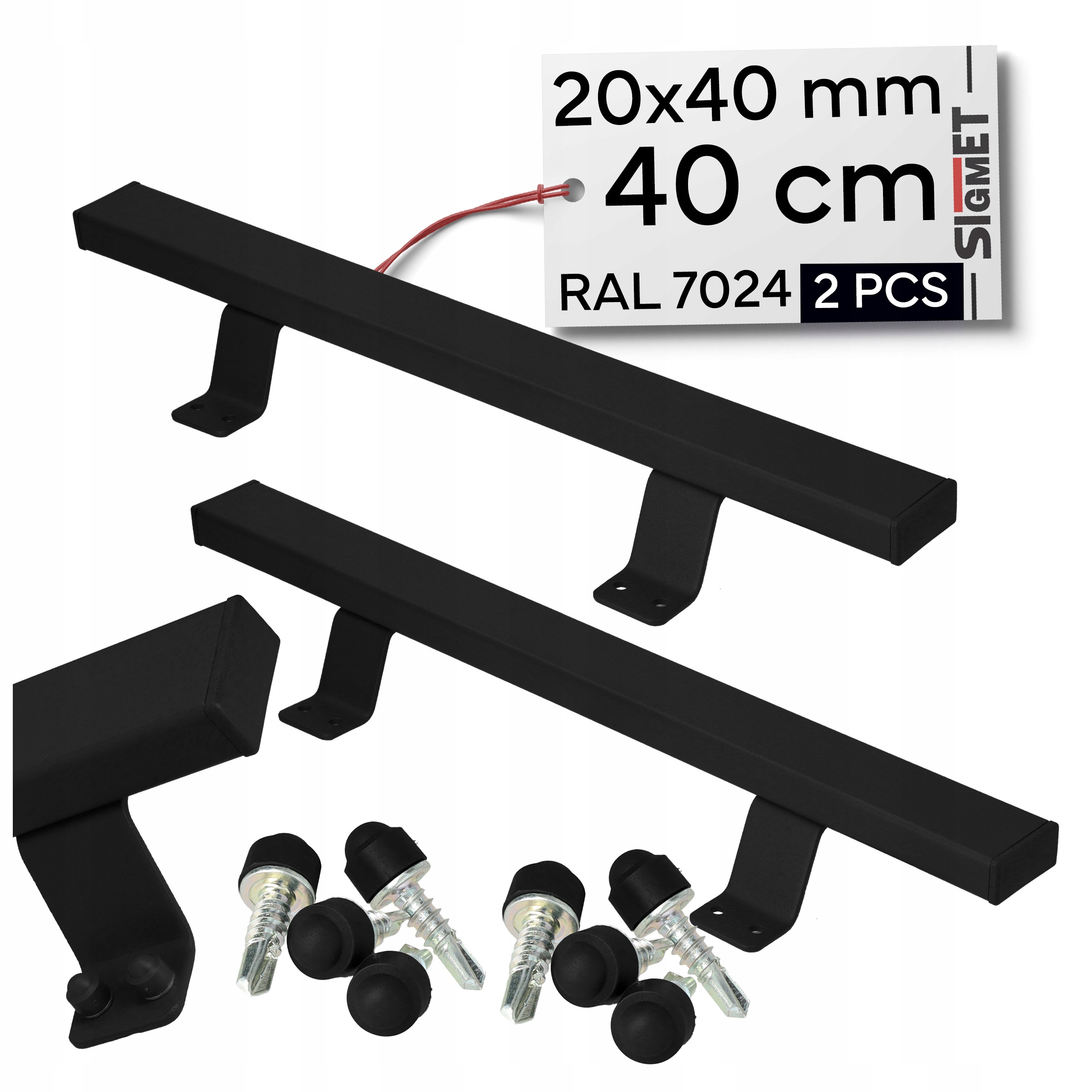 Držák na branku držák na branku 40 cm 4x2 cm antaba 2 ks