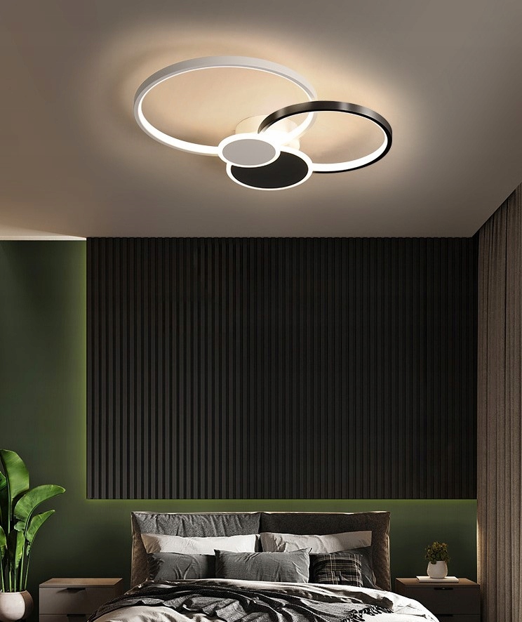 Lampa sufit ring PLAFON okrąg żyrandol 58cm LED Długość/wysokość 11 cm