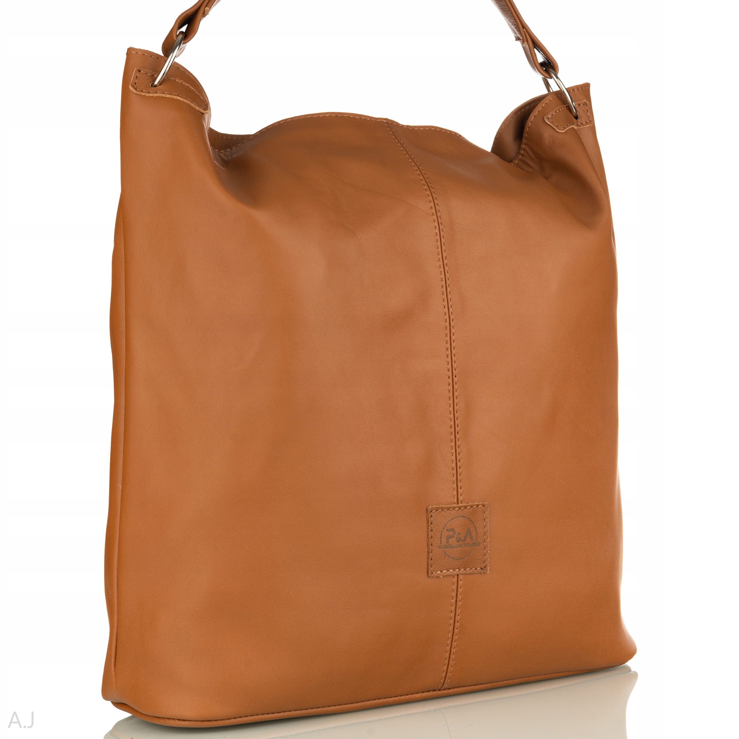 TOREBKA DAMSKA SKÓRZANA DUŻA WOREK SKÓRZANY TORBA Marka inna