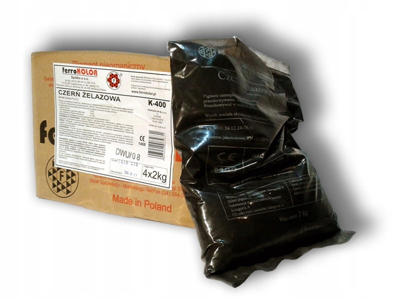

Barwnik do betonu, Pigment, Farba sucha, Czerń 2KG