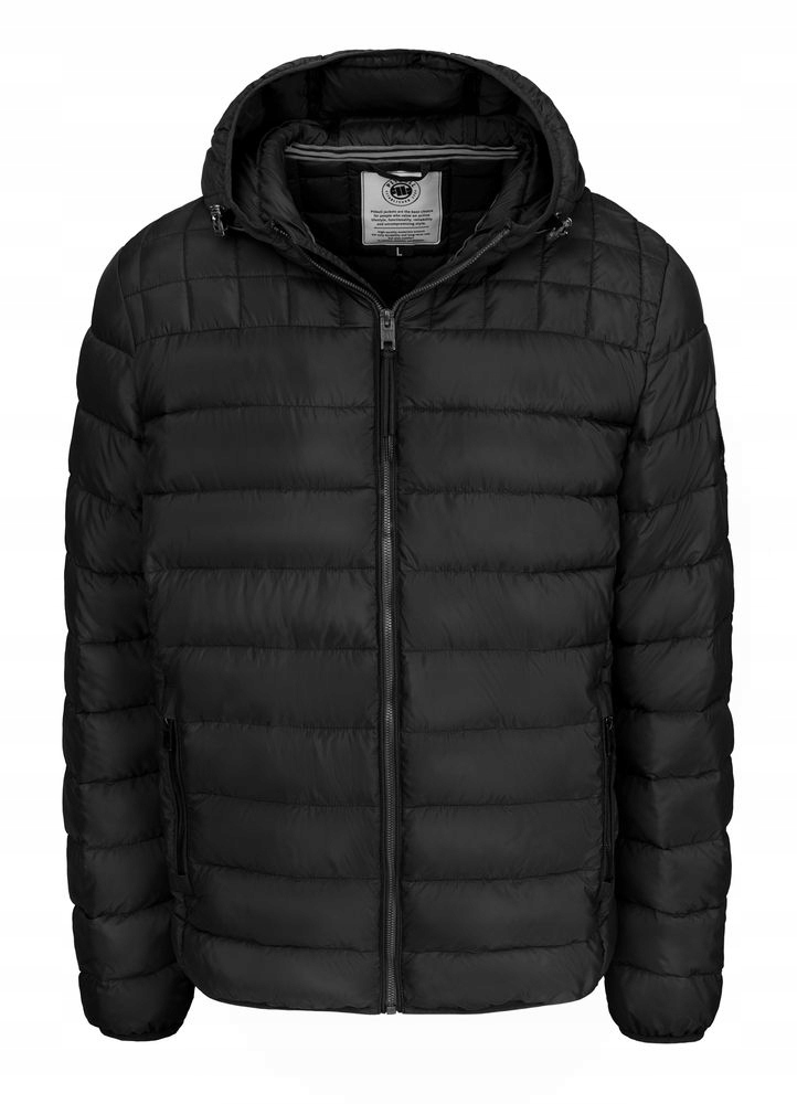 Pánská prošívaná Zimní Bunda s kapucí a zateplením Pitbull Foothill