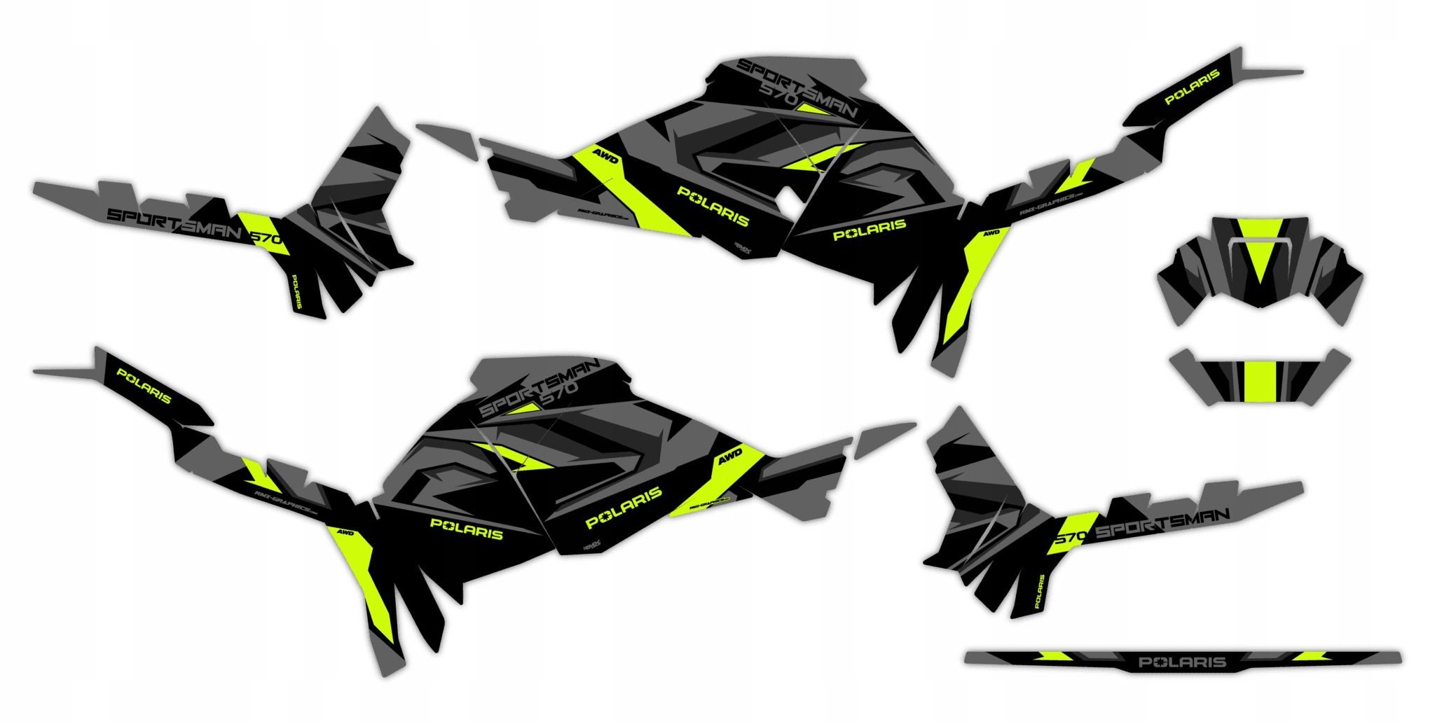 Dýha Samolepky Polaris Sportsman Touring 570 2025+ #7119306