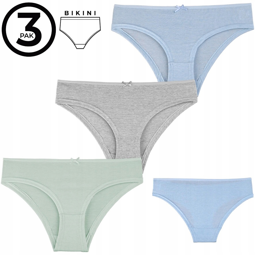 

3X Bawełniane Figi Damskie Majtki Moraj rozmiar L