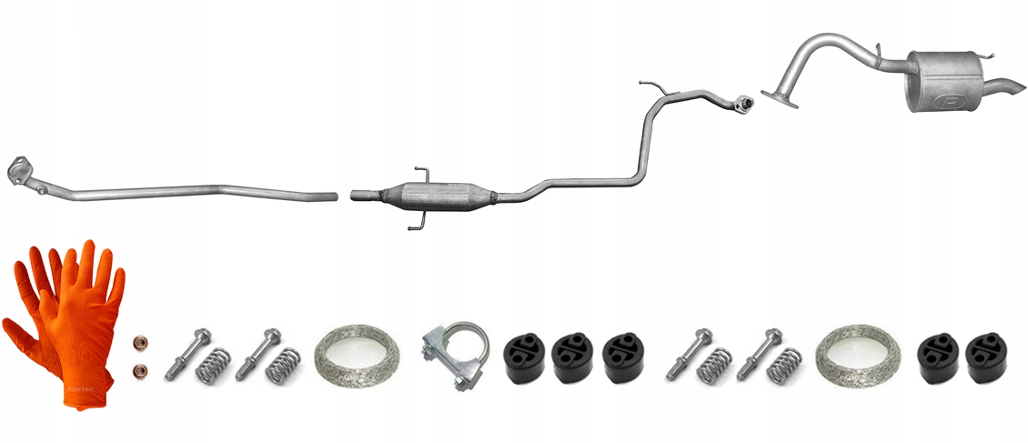 Toyota Yaris 1.0i 12V 52kW (2005-12/2012) Výfukový Systém francouzská verze