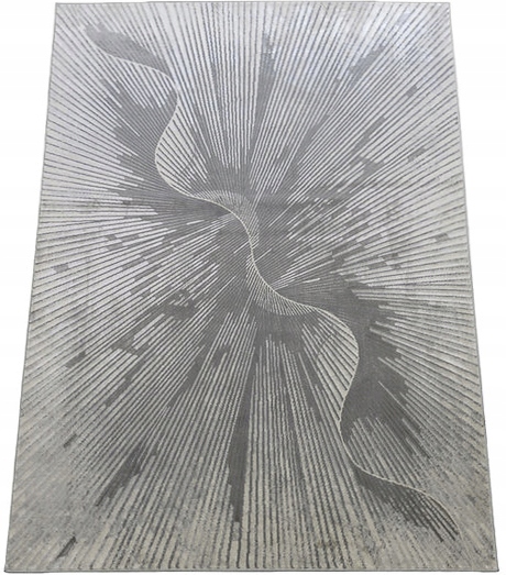 Koberec 140x190 Moderný Do Obývačky Šedý S Dvoma Úrovňami