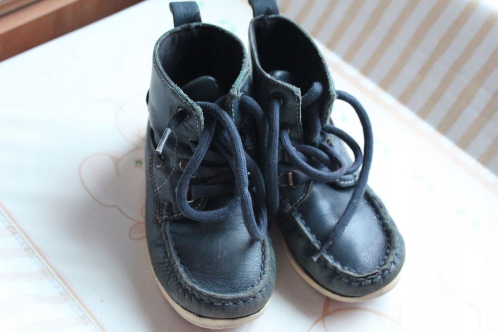 Next półbuty trzewiki granat skóra 8 16,5 cm Marka next