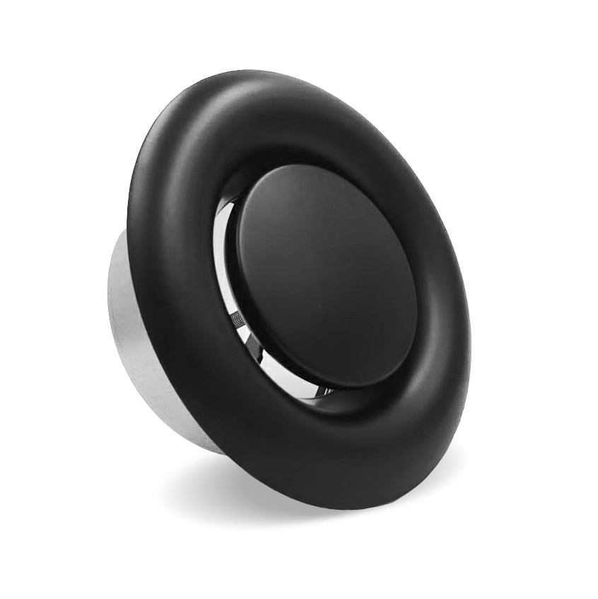 Anemostat wywiewny Czarny średnica fi 160 Kod producenta 10E6-28207