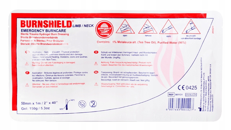 

Burnshield opatrunek na oparzenia 5 x 100cm