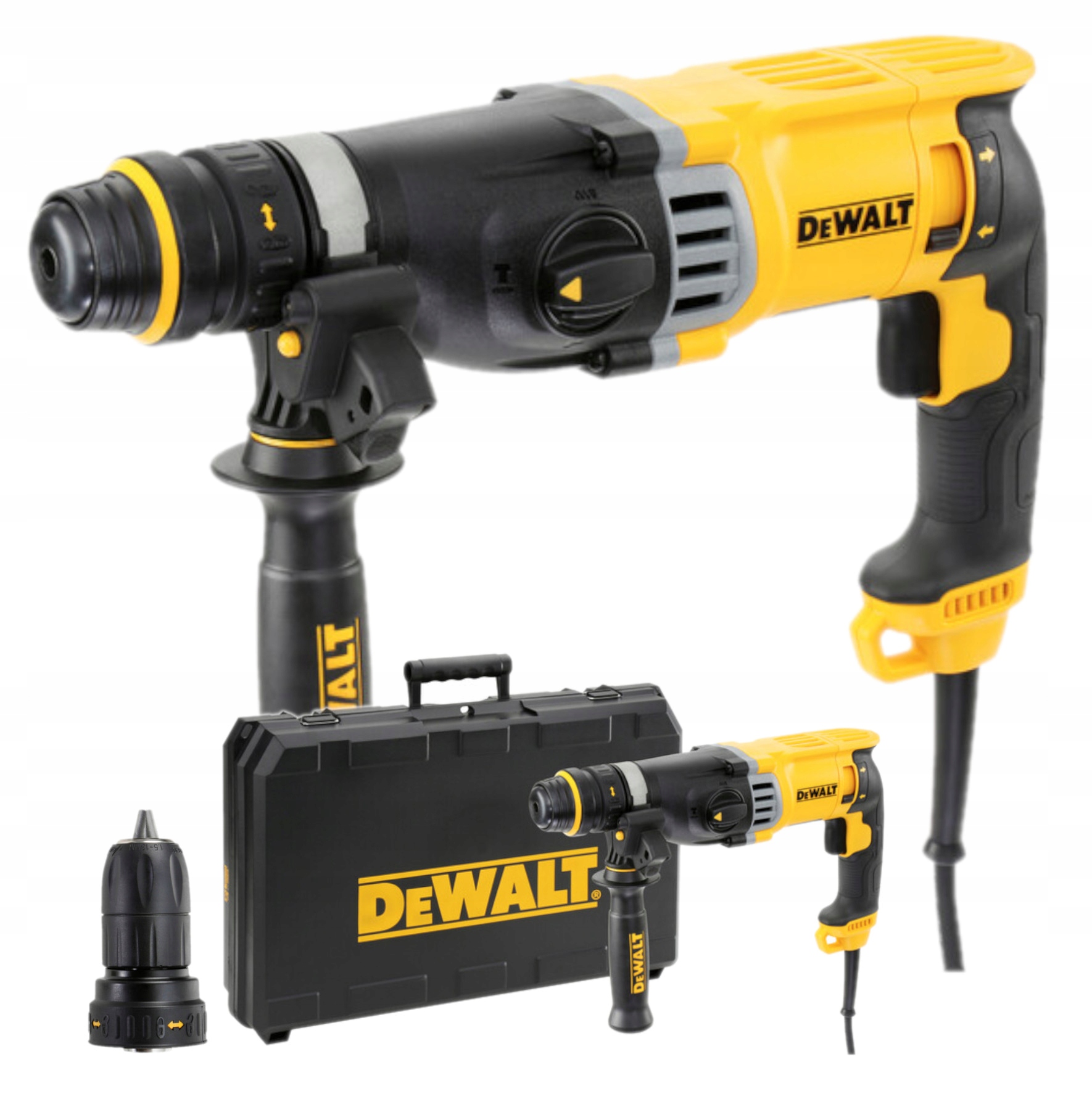 DeWALT Młotowiertarka Sds+ 900W Z Wymiennym Uchytwem W Kufrze D25144K