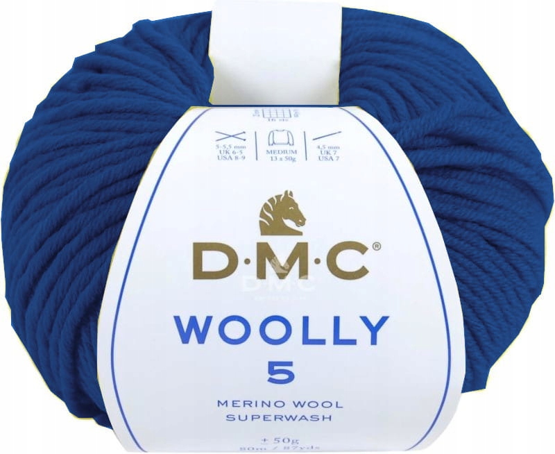 Włóczka DMC Woolly 5 kol. 700 ciemny niebieski