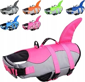 Levně Citétoile Záchranná vesta pro psy žralok, lehká a bezpečná, Velikost M