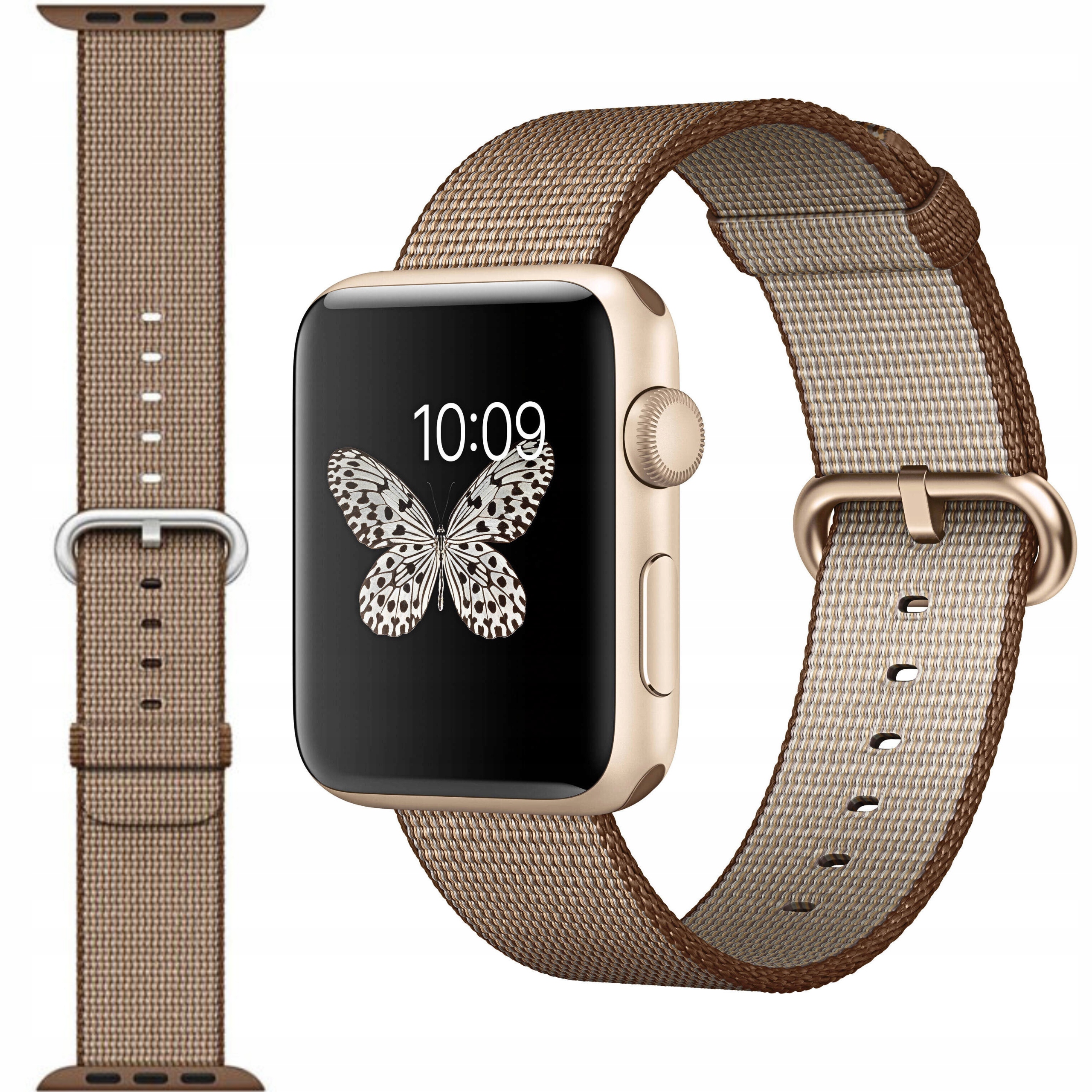 Apple Watch 38 40 41 mm Originální Řemínek Woven Nylon Caramel béžový