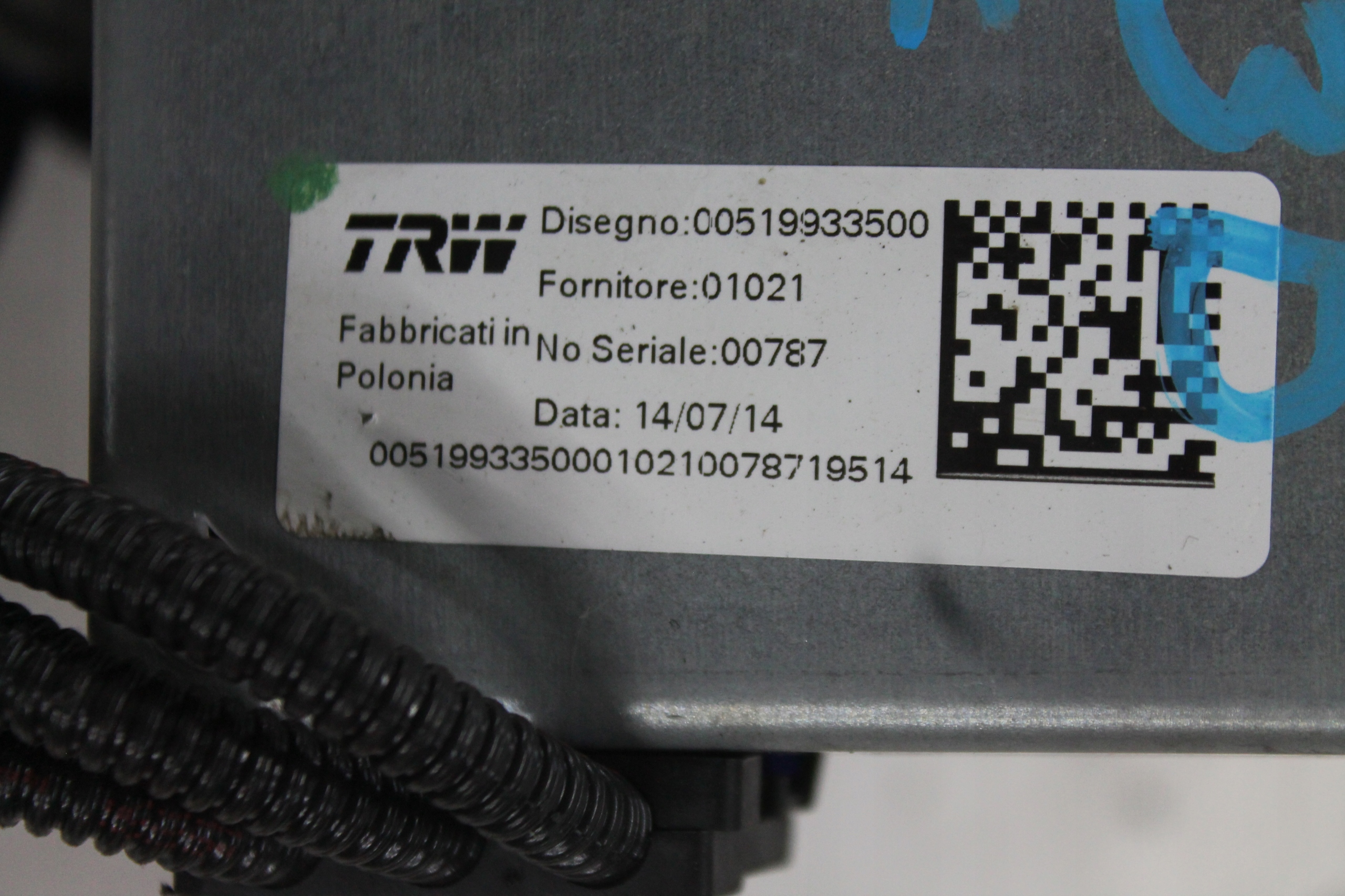 control electrics 59321694 FIAT 500L 12- UK