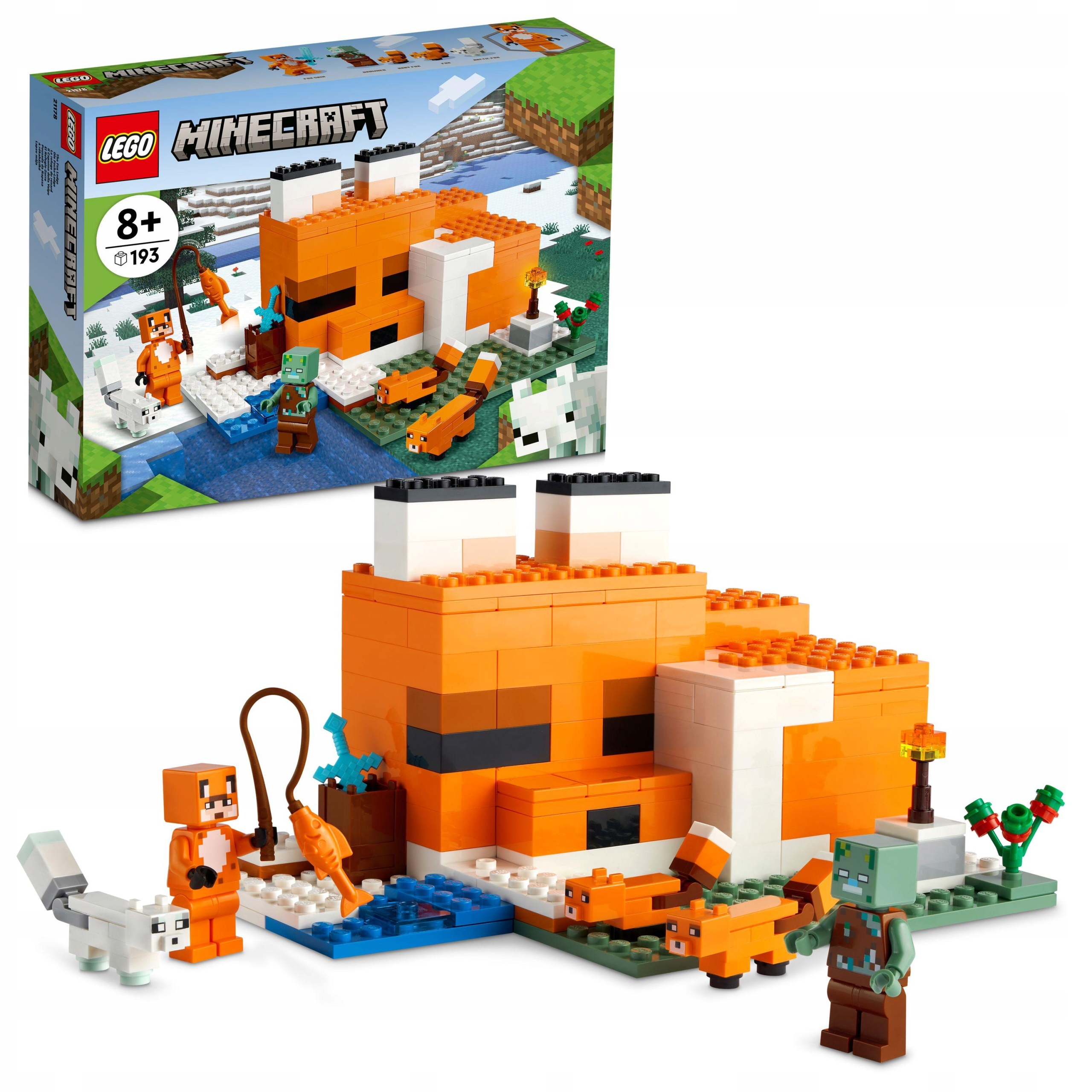 

Lego Minecraft Siedlisko lisów 21178