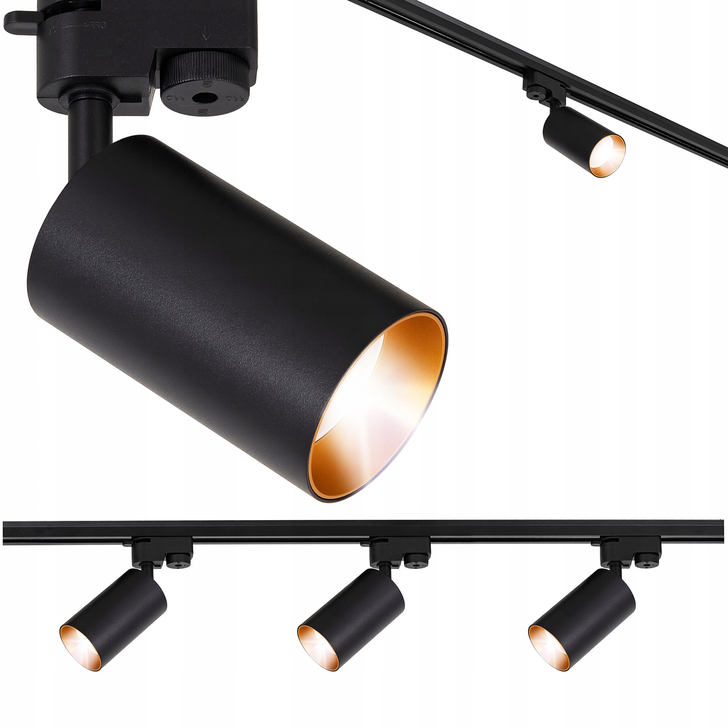 

Szynoprzewód Szyna 1m 3x Lampa na szynę GU10 Led