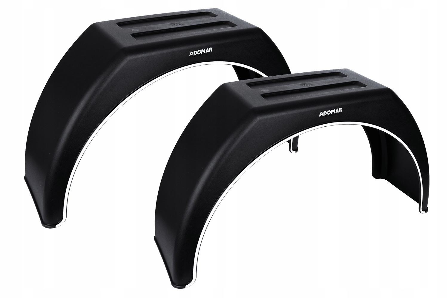 Sada: Dva samostatné plastové blatníky s plochou horní částí Domar DK31 s 15 koly