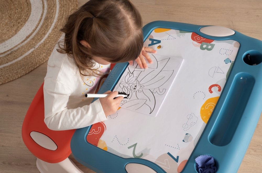 Magiczny Stolik tablicado rysowania Smoby Szerokość mebla 56 cm