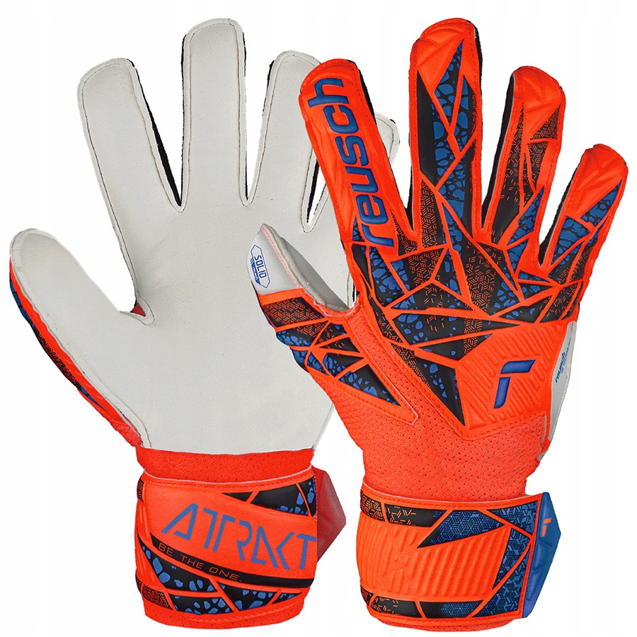 Reusch Attrakt Solid Finger Support Junior [8] Dětské rukavice Pomeranč