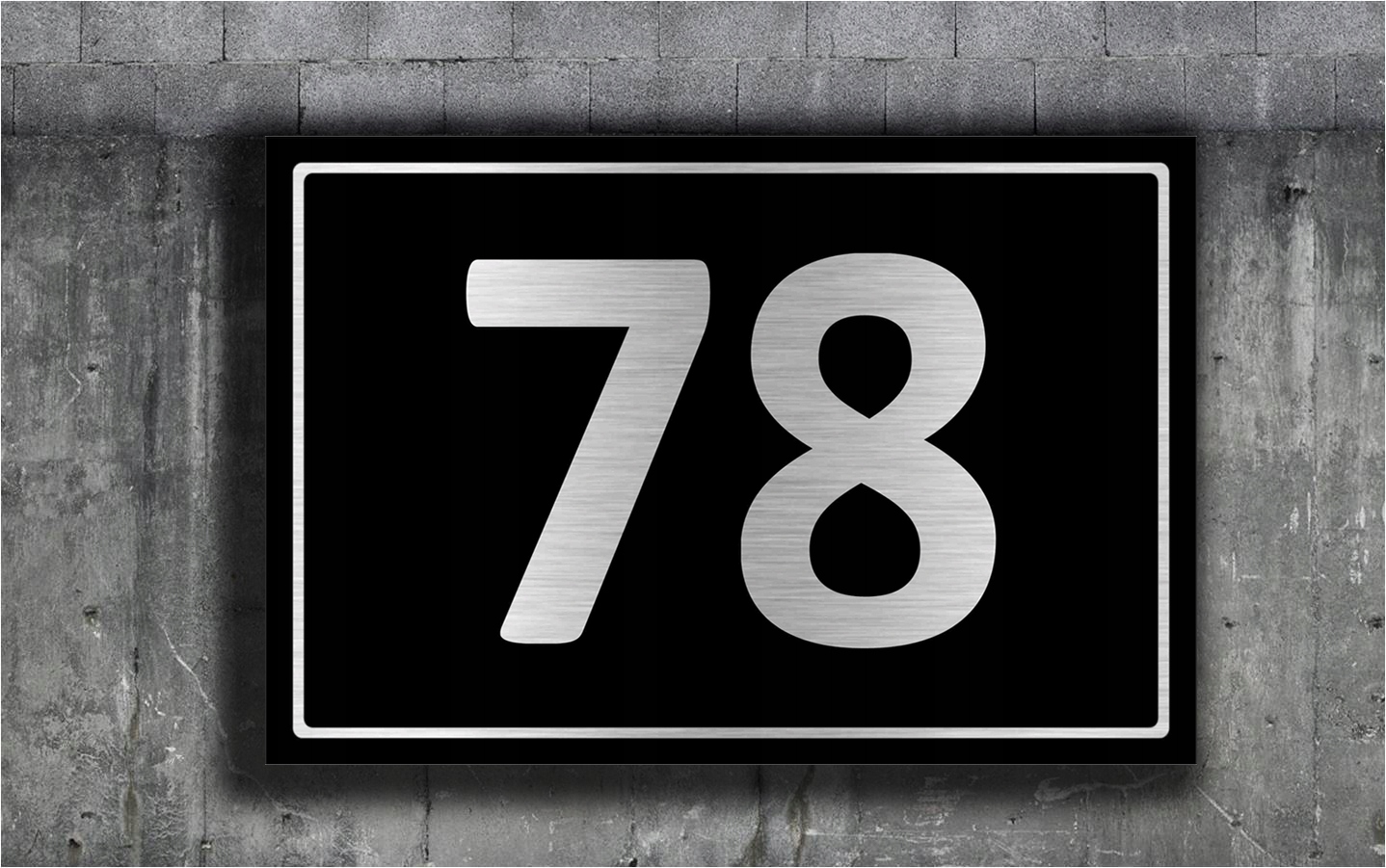 Tabliczka adresowa z numerem domu ALUMINIUM Kod producenta brak