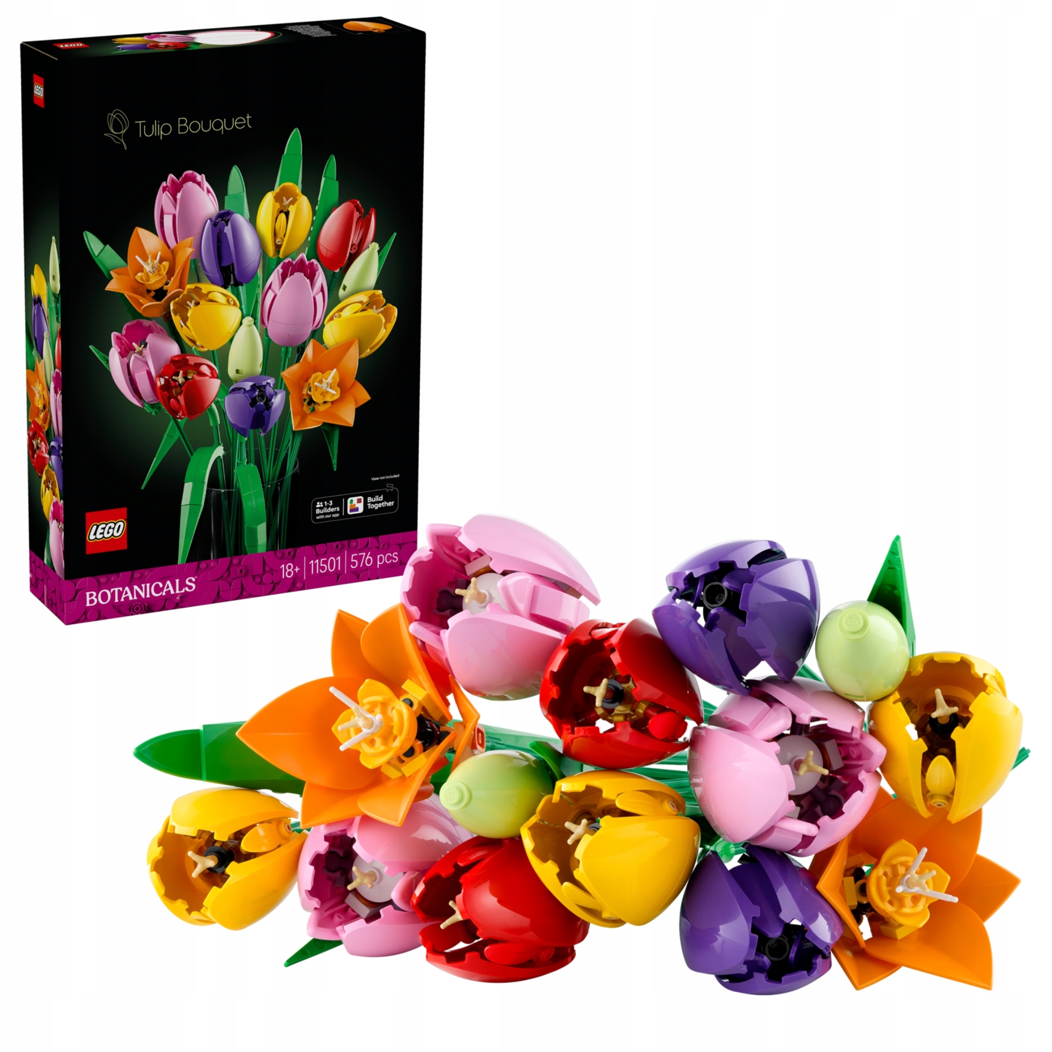 Lego Botanicals 11501 Kytice tulipánů Květiny Dárek Dekorace 576 ks