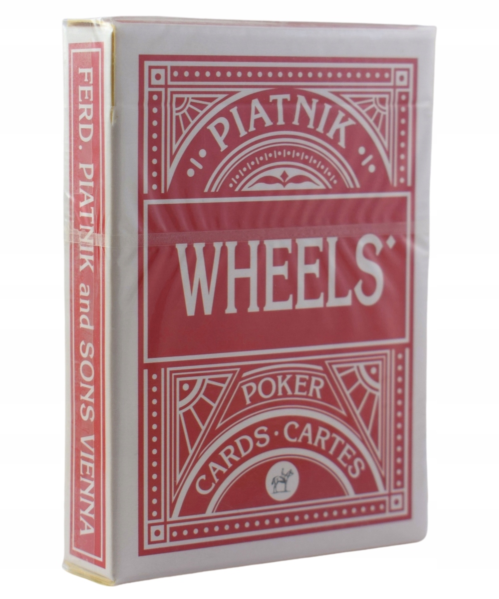 POKER KARTY do gry TALIA Wheels, Piatnik WYSOKIEJ JAKOŚCI BARWNA TALIA