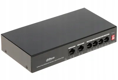 Switch Poe PFS3006-4ET-36 4-PORTOWY Dahua